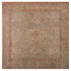 Early 20th Century Turkish Oushak Carpet ( 10'10" x 11' 330 x 335 )