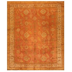 Türkischer Oushak-Teppich des frühen 20. Jahrhunderts ( 10''5'''' x 12''6'''' - 318 x 382 )