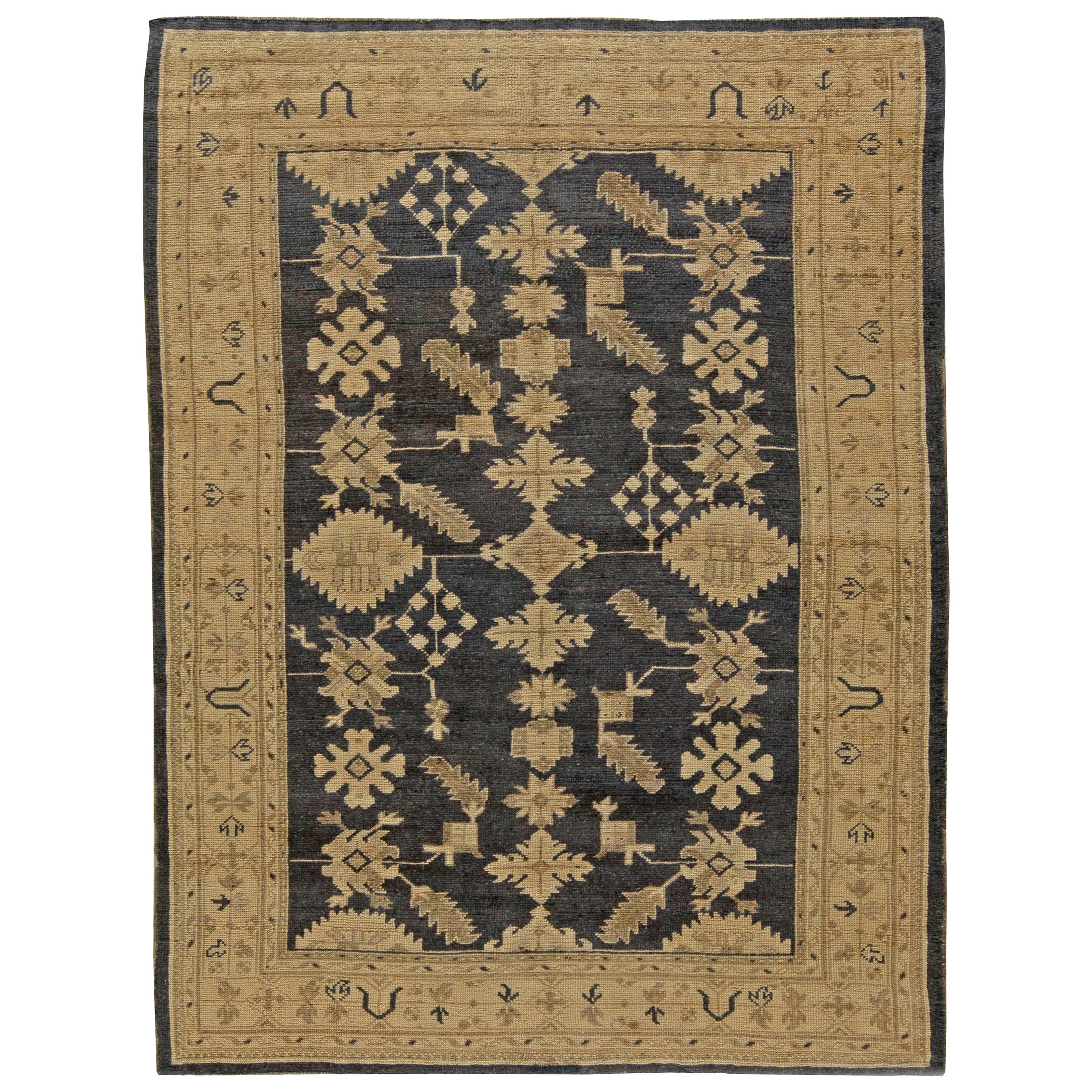 Türkischer Oushak-Teppich des frühen 20. Jahrhunderts, handgefertigt