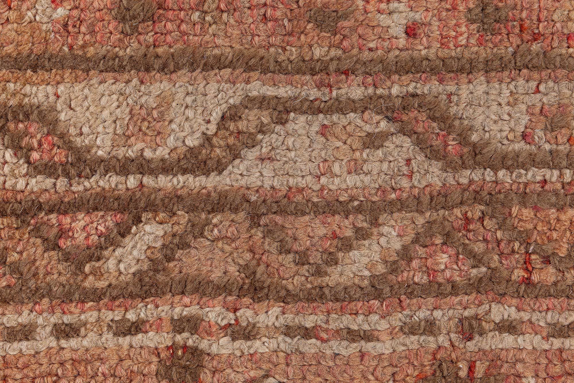 Wool Doris Leslie Blau Antique Turkish Oushak Rug For Sale