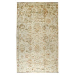 Early 20th Century Turkish Oushak Large Carpet
