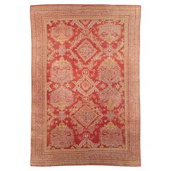 Early 20th Century Turkish Oushak Large Carpet