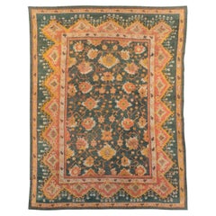 Early 20th Century Turkish Oushak Large Carpet