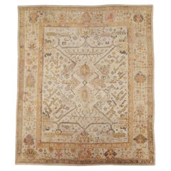Early 20th Century Turkish Oushak Large Carpet