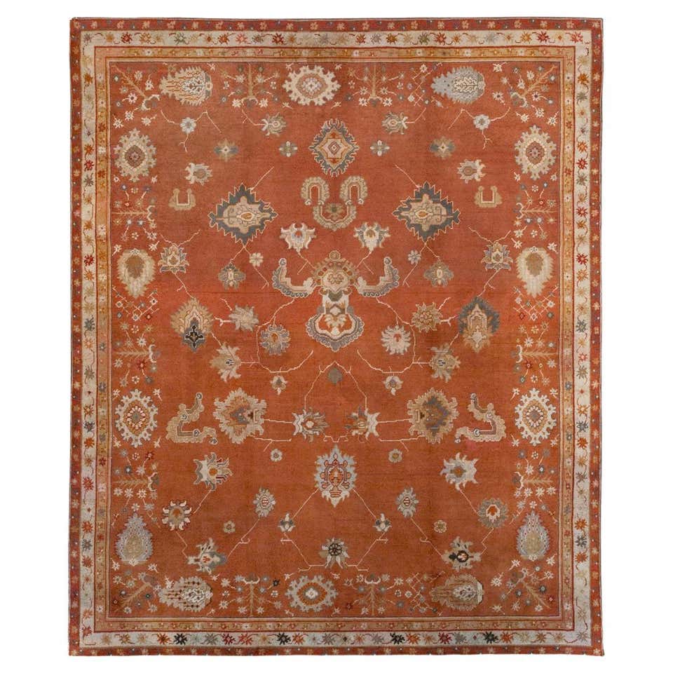 19th Century Turkish Oushak Carpet ( 12' x 15'6
