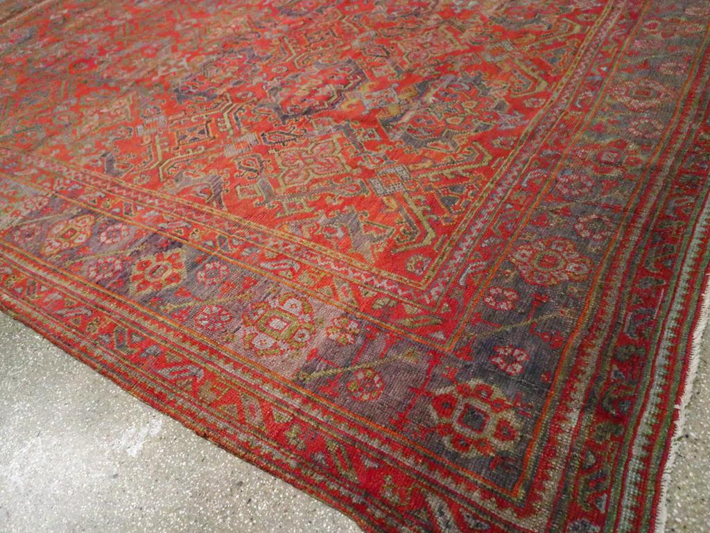 Early 20th Century Turkish Oushak Large Room Size Carpet For Sale 1