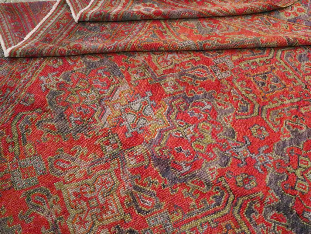 Early 20th Century Turkish Oushak Large Room Size Carpet For Sale 3
