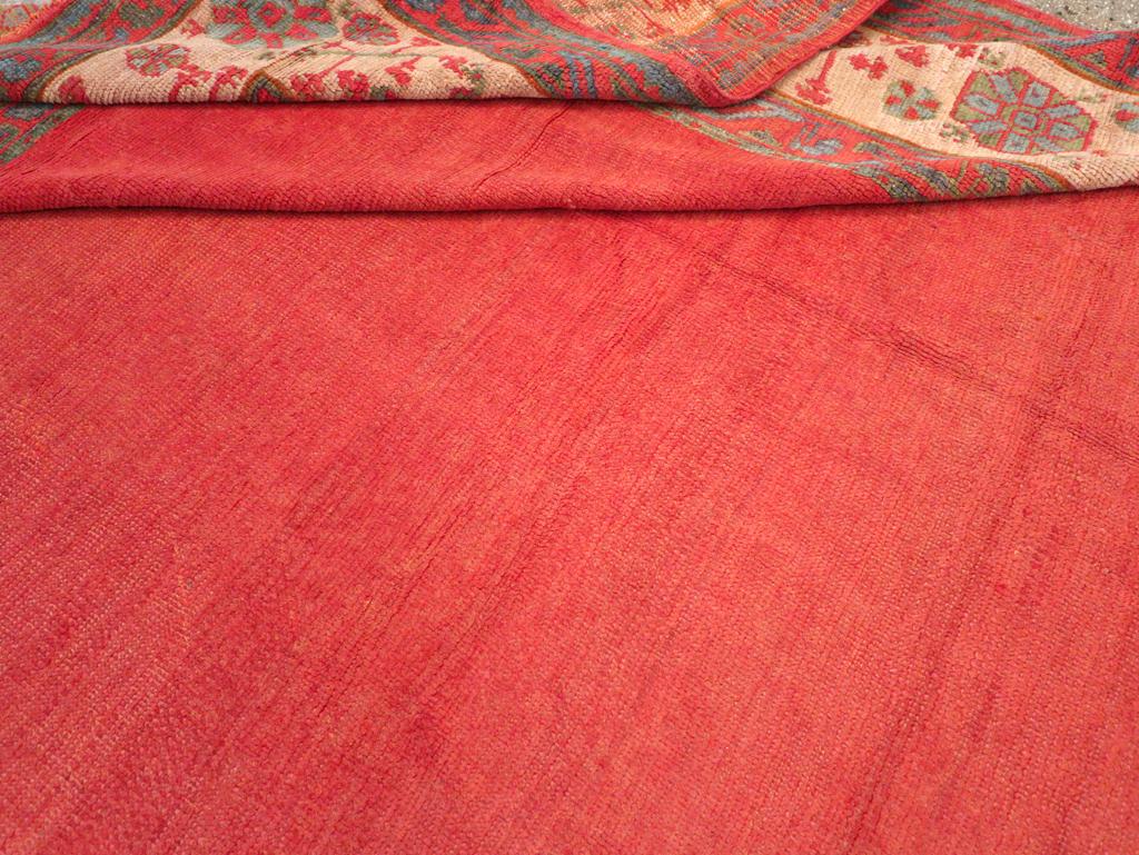 Early 20th Century Turkish Oushak Large Room Size Carpet For Sale 3
