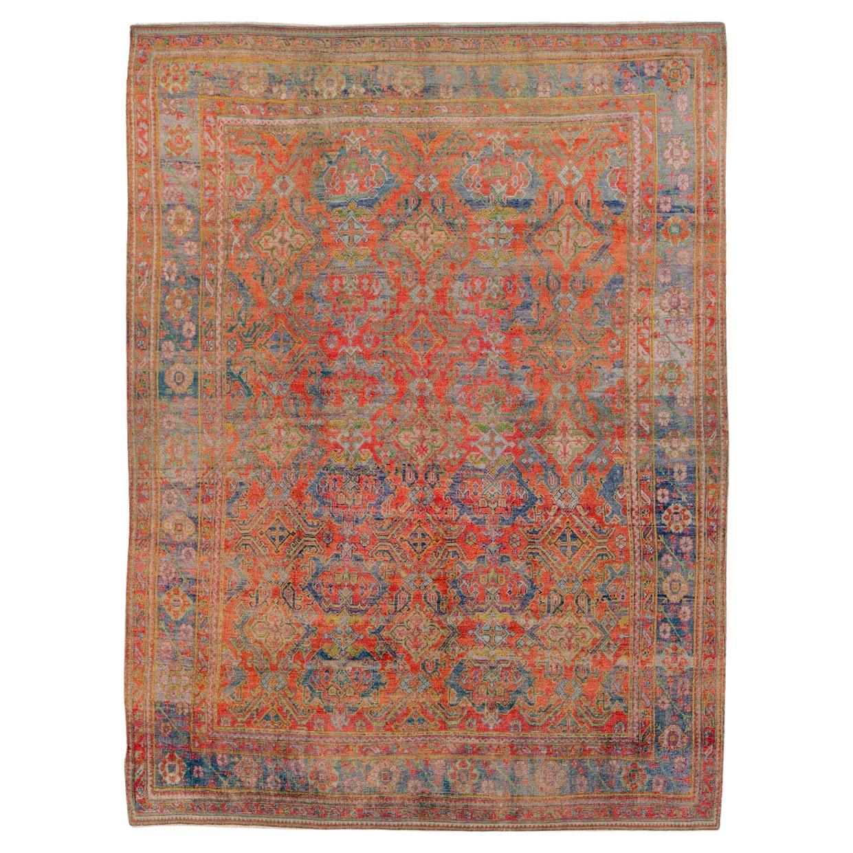 Early 20th Century Turkish Oushak Large Room Size Carpet