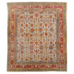 Early 20th Century Turkish Oushak Large Room Size Carpet