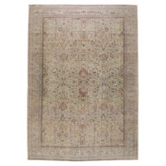 Tapis turc Oushak surdimensionné du début du 20e siècle