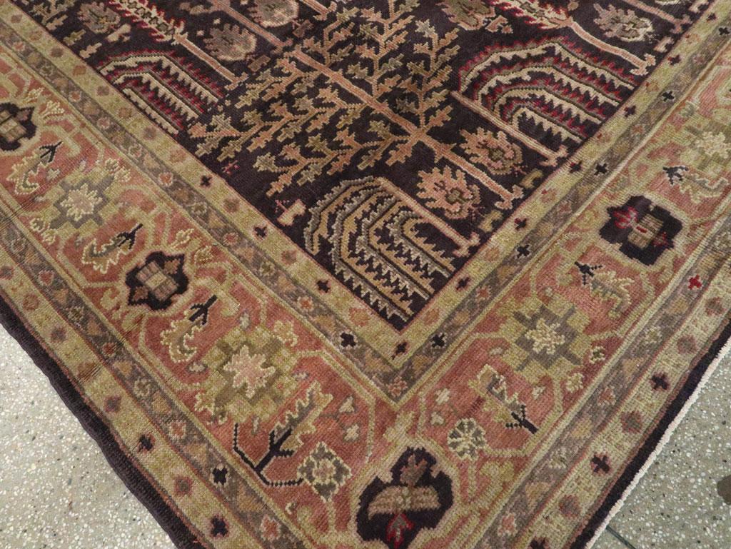 Early 20th Century Turkish Oushak Room Size Carpet For Sale 2