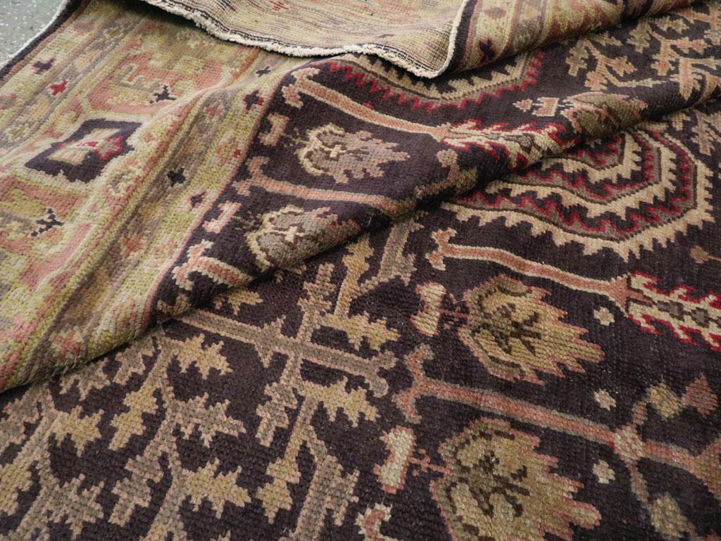 Early 20th Century Turkish Oushak Room Size Carpet For Sale 3