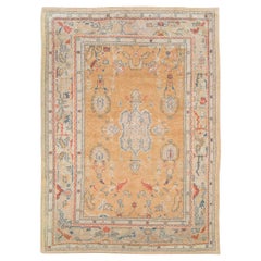 Early 20th Century Turkish Oushak Room Size Carpet