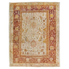 Early 20th Century Turkish Oushak Room Size Carpet