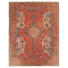 Early 20th Century Turkish Oushak Room Size Carpet