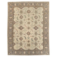 Early 20th Century Turkish Oushak Room Size Carpet