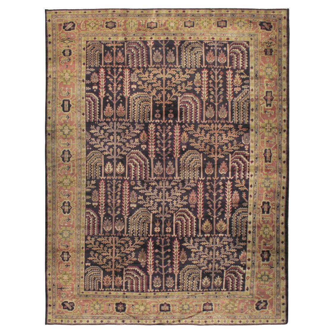 Early 20th Century Turkish Oushak Room Size Carpet