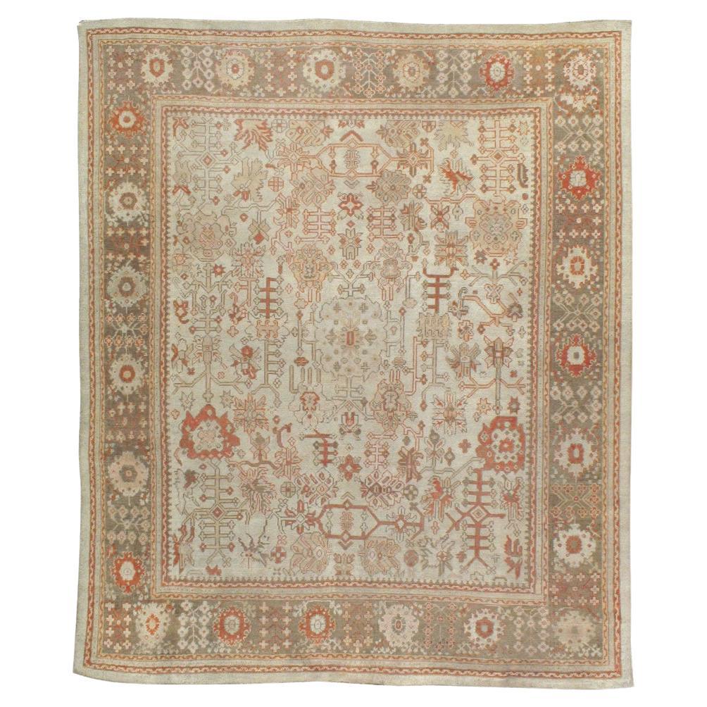 Tapis turc Oushak du début du 20e siècle