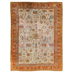 Early 20th Century Turkish Oushak Room Size Carpet