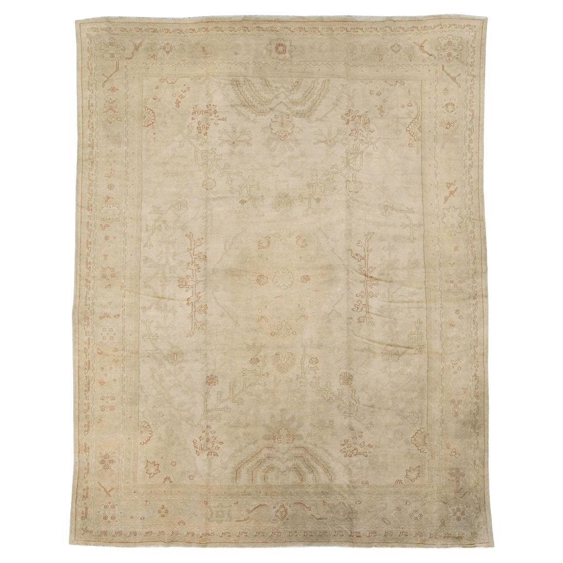 Tapis turc Oushak du début du 20e siècle