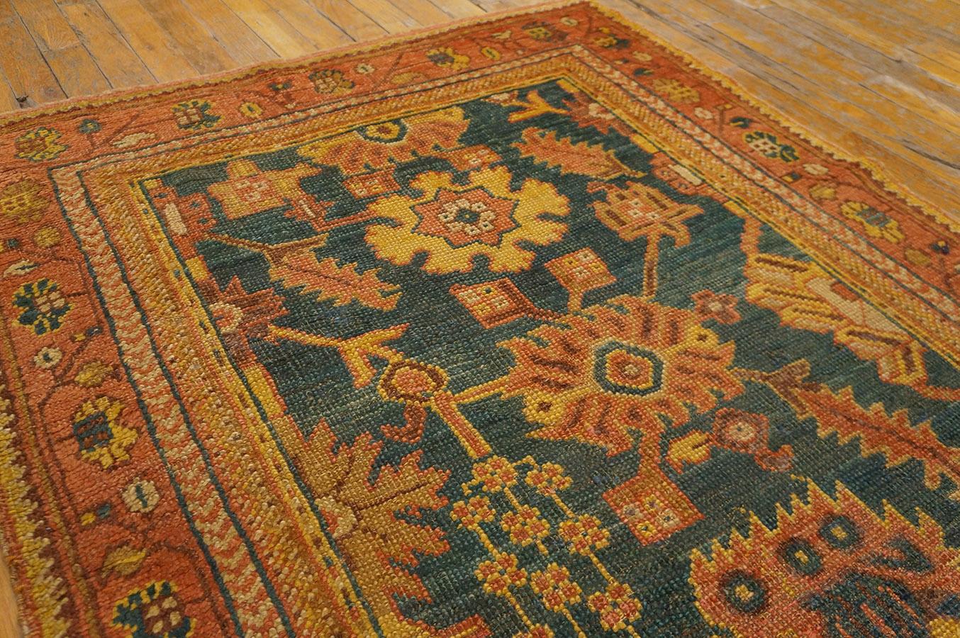 Hand-Knotted Early 20th Century Turkish Oushak Rug ( 3'3