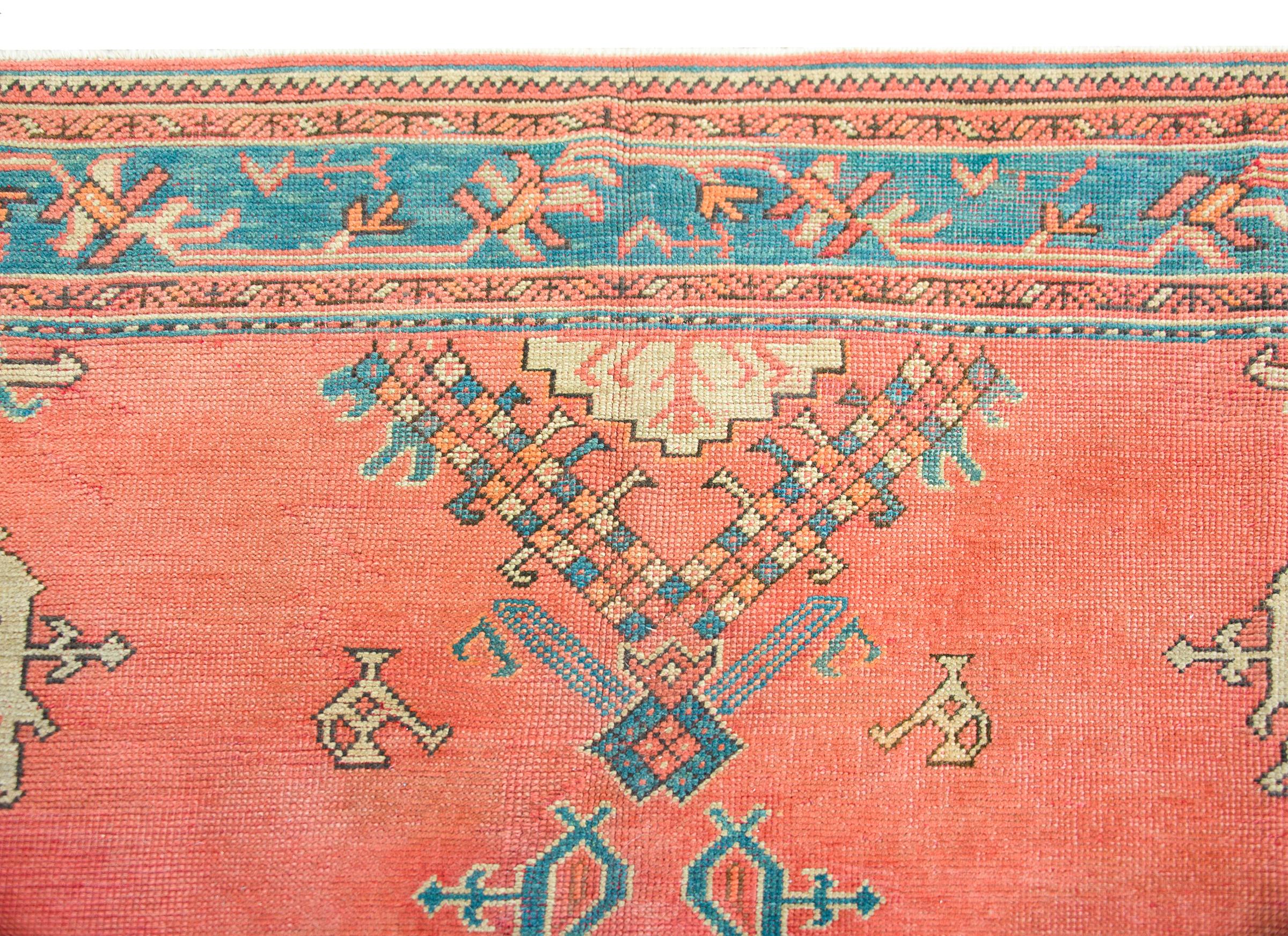 Early 20th Century Turkish Oushak Rug 4