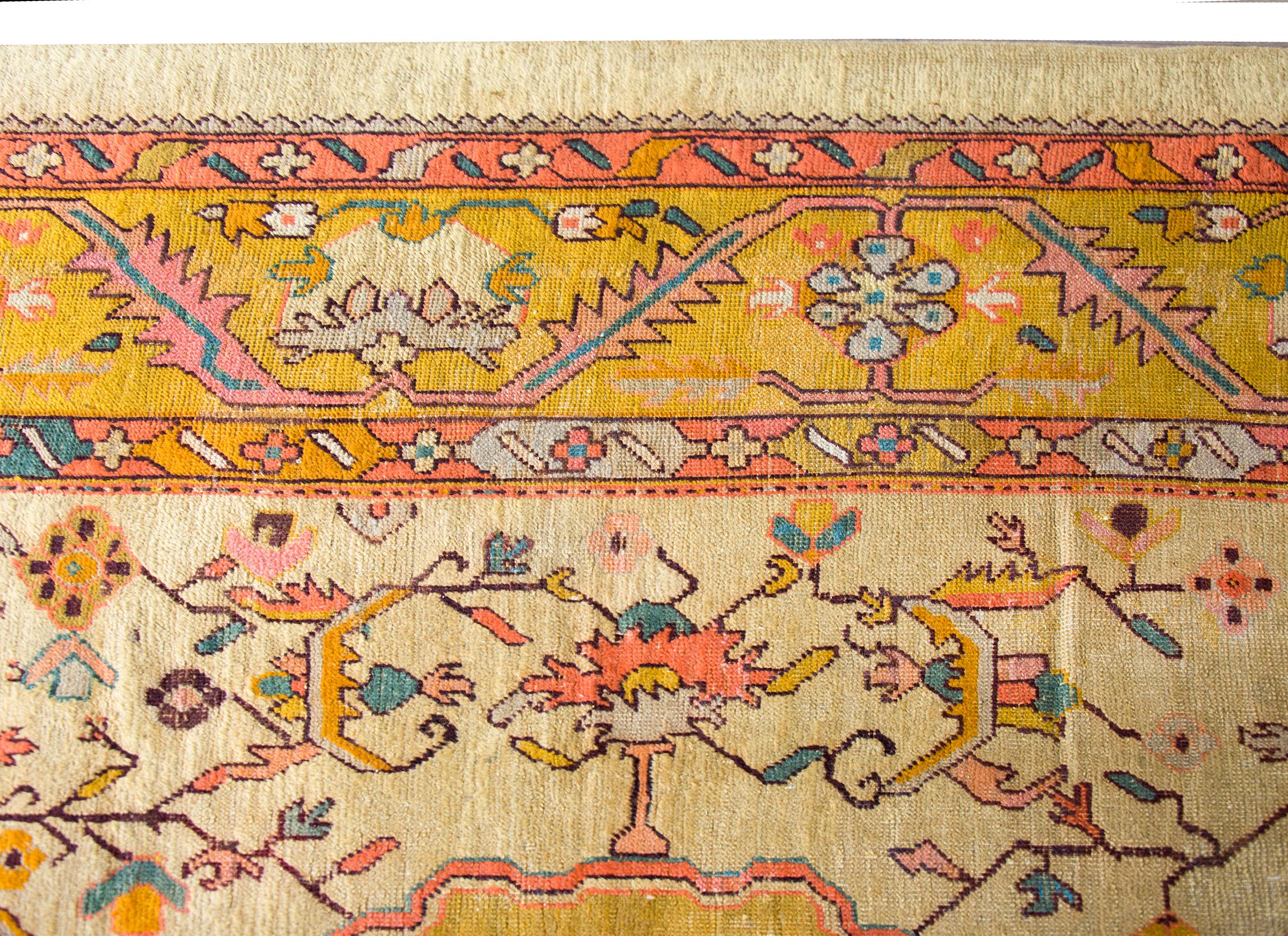 Early 20th Century Turkish Oushak Rug For Sale 4