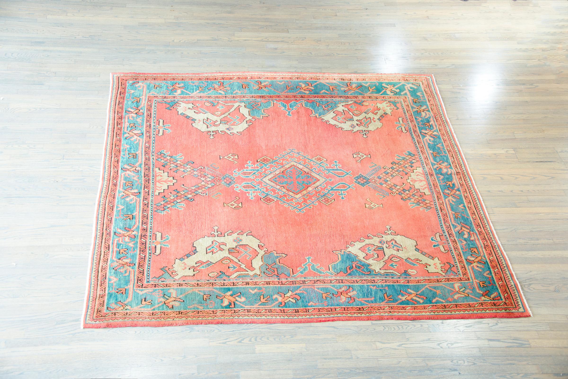 Early 20th Century Turkish Oushak Rug 7