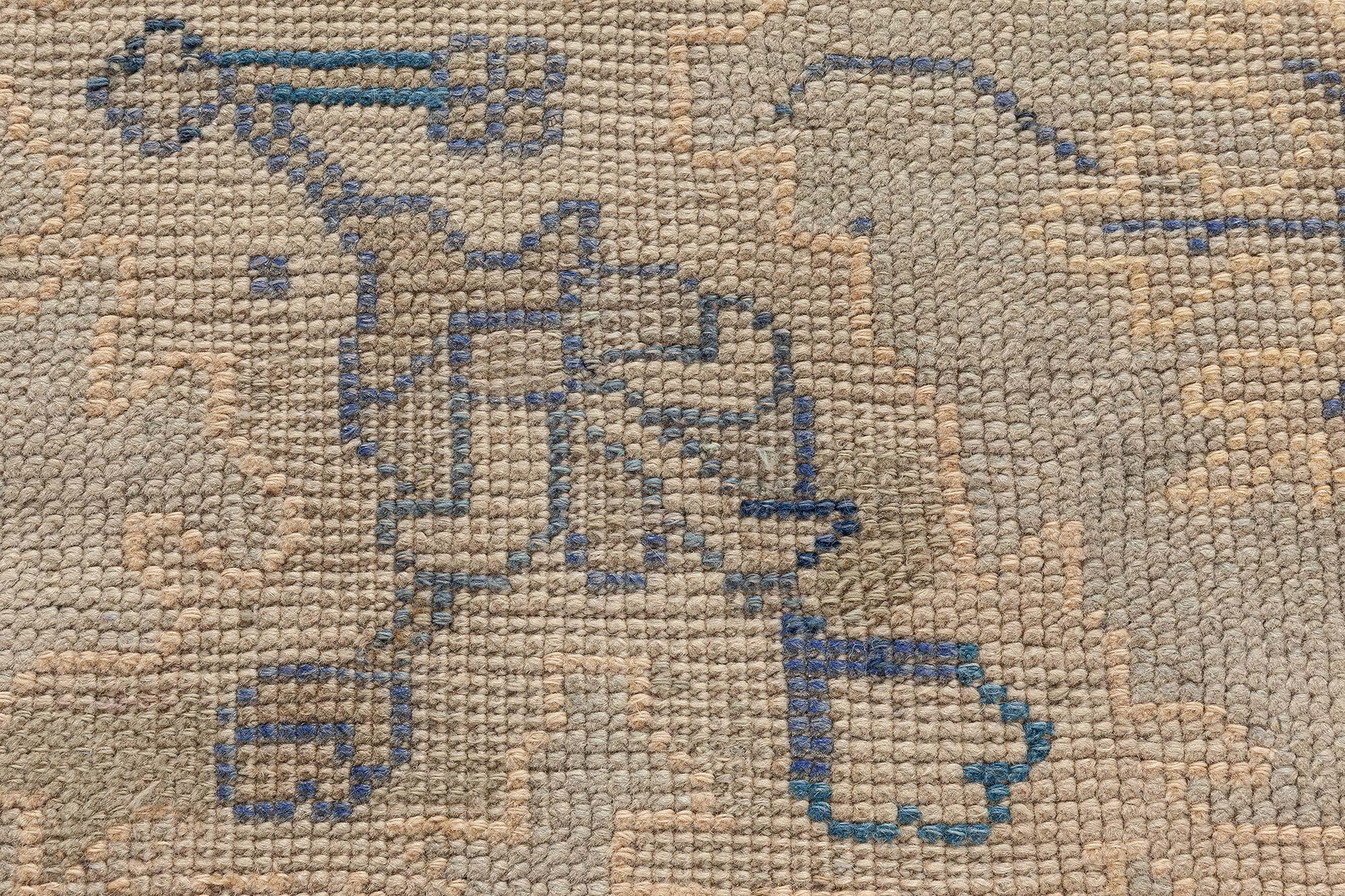 Antique Turkish Oushak Rug
Size: 10'7