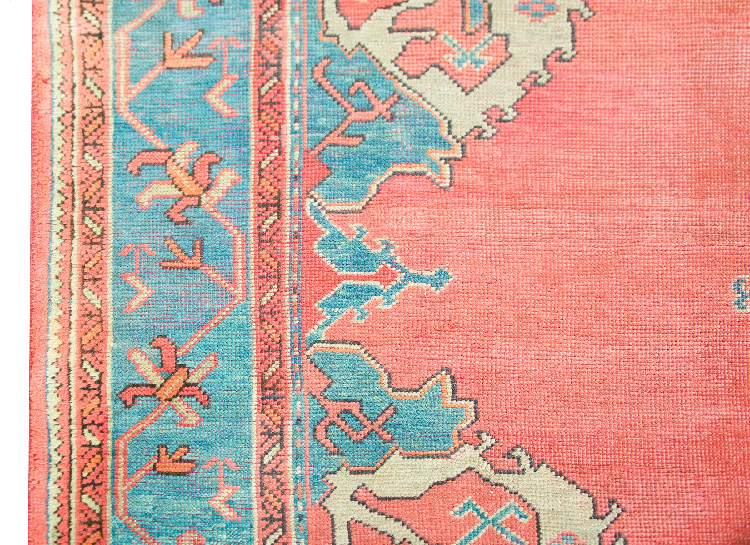 Early 20th Century Turkish Oushak Rug 1