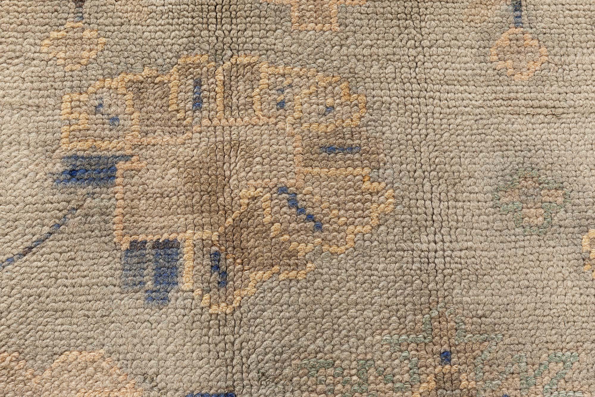 Doris Leslie Blau Antique Turkish Oushak Rug For Sale 2