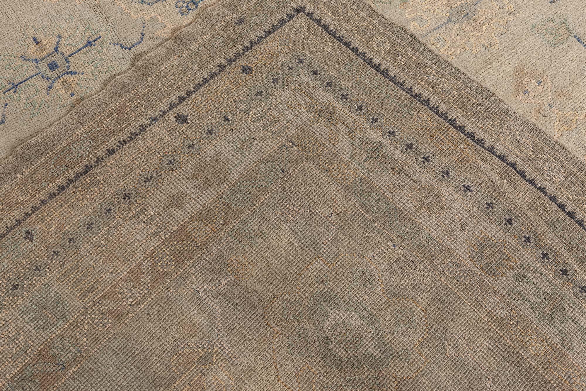 Doris Leslie Blau Antique Turkish Oushak Rug For Sale 3