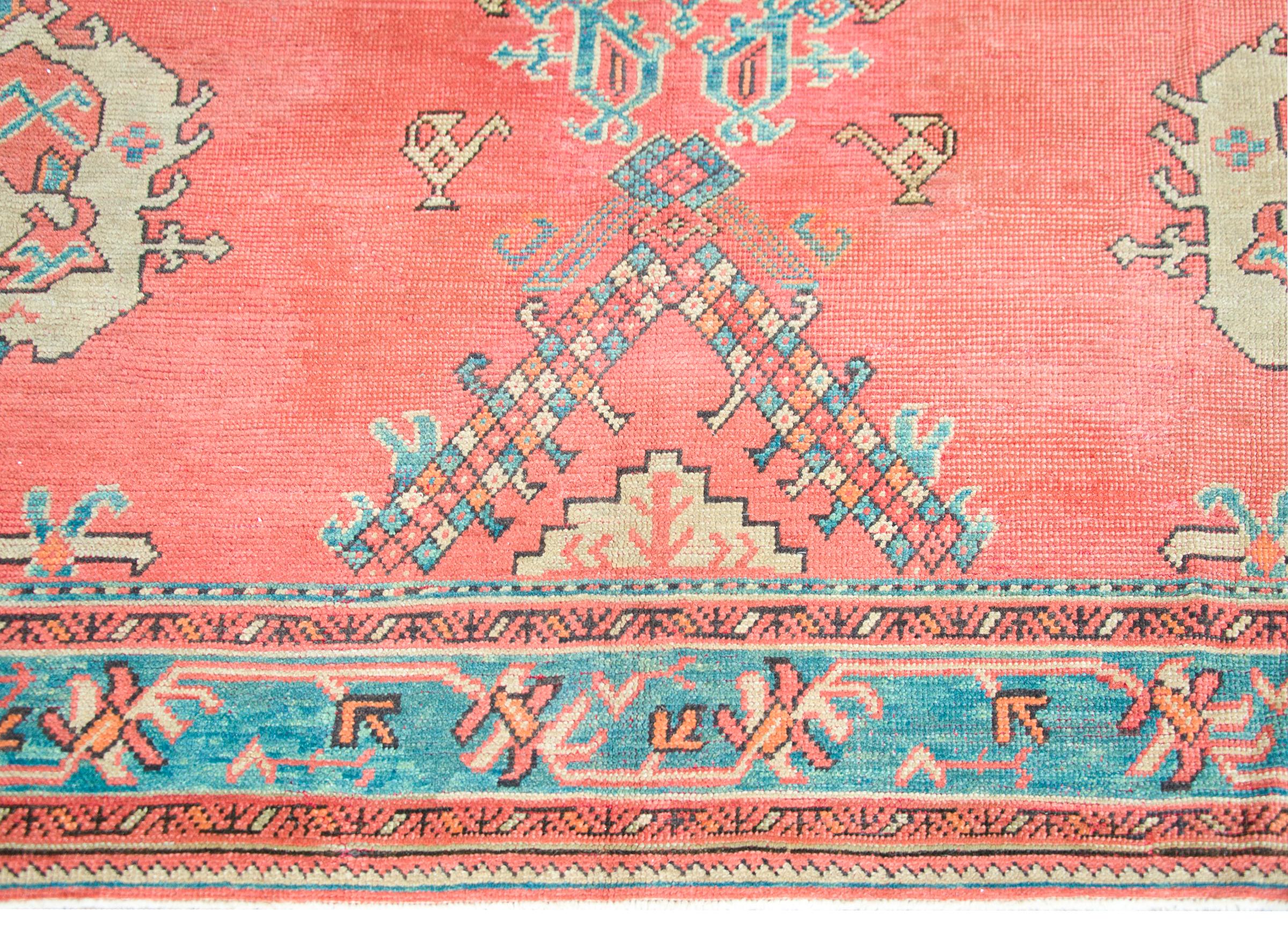 Early 20th Century Turkish Oushak Rug 3
