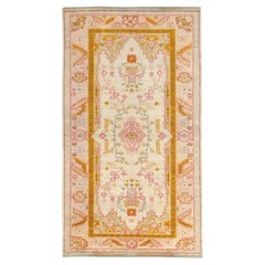 Early 20th Century Turkish Oushak Accent Rug