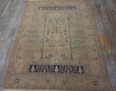 Early 20th Century Turkish Panderma Prayer Rug4' 3"x 5' 4"