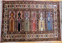 Early 20th Century Turkish Silk Septh Prayer Rug
