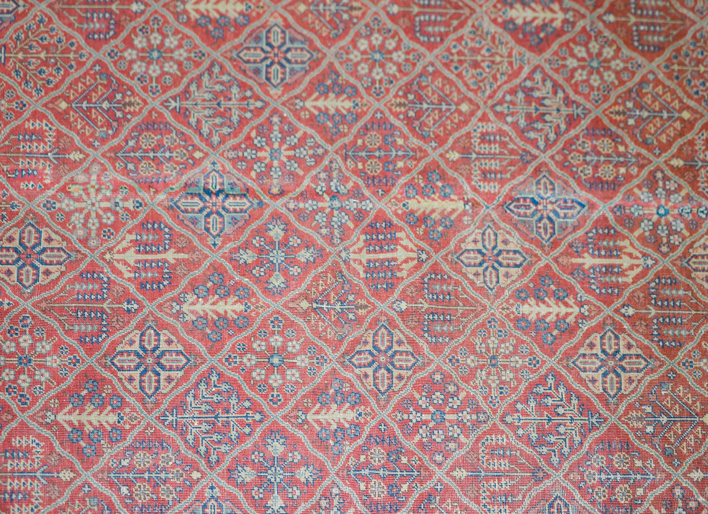 Hand-Knotted Early 20th Century Turkish Sivas Rug For Sale