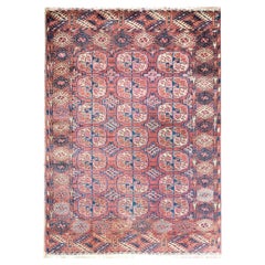 Gorgeous Mid-20th Century Turkmen Rug For Sale at 1stDibs