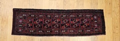Early 20th Century Turkmen Tent Wall Hanging in Red, Blue, Brown