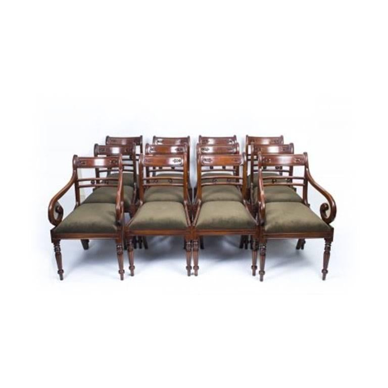 Early 20th Century Twin Base Regency Style Dining Table 9