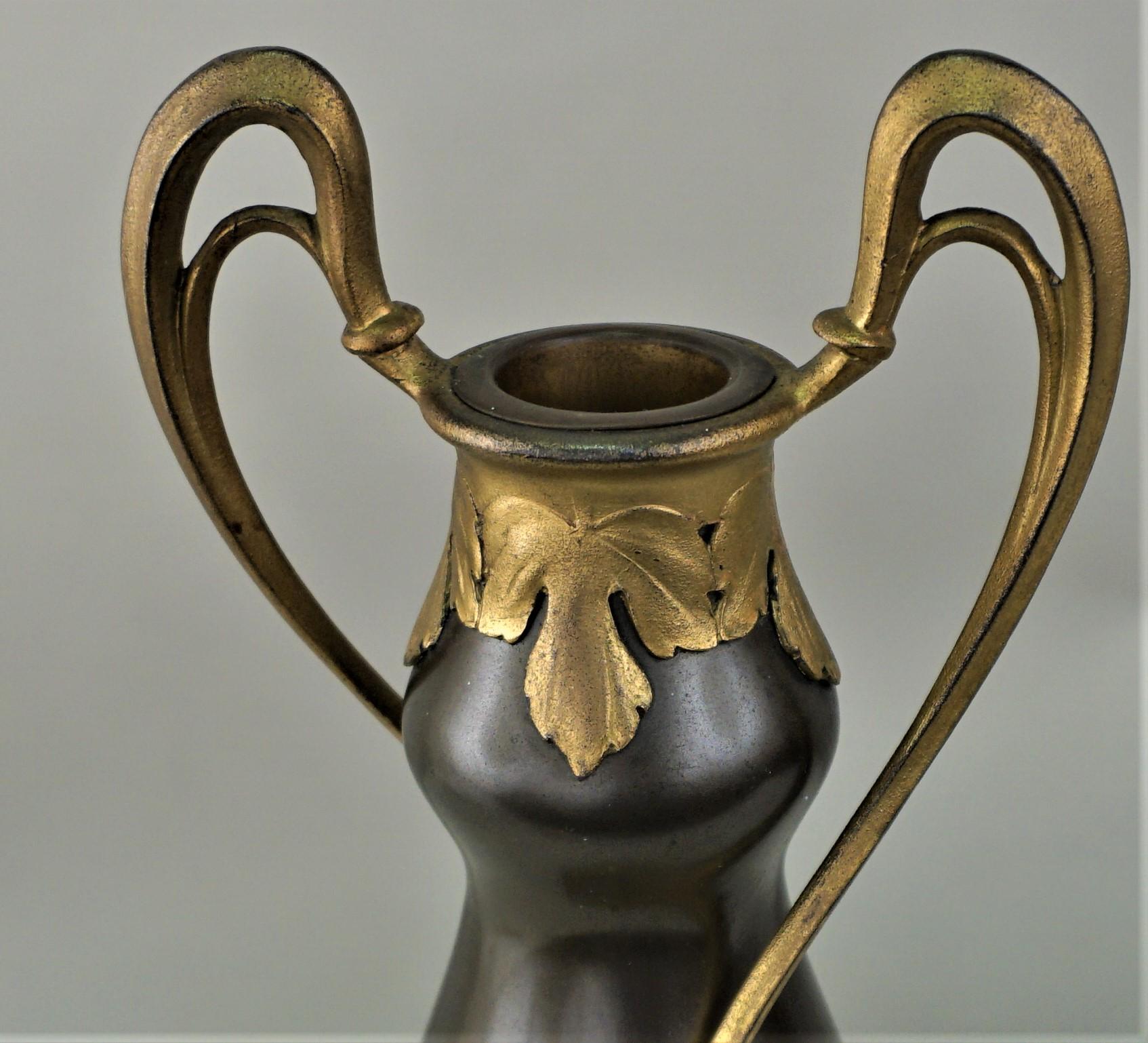 Early 20th Century Two Color Art Nouveau Vase For Sale 1