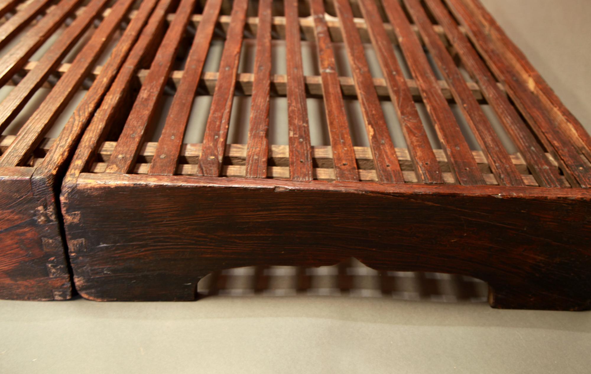 Other Early 20th Century Two-Piece Korean Summer Wooden Bed