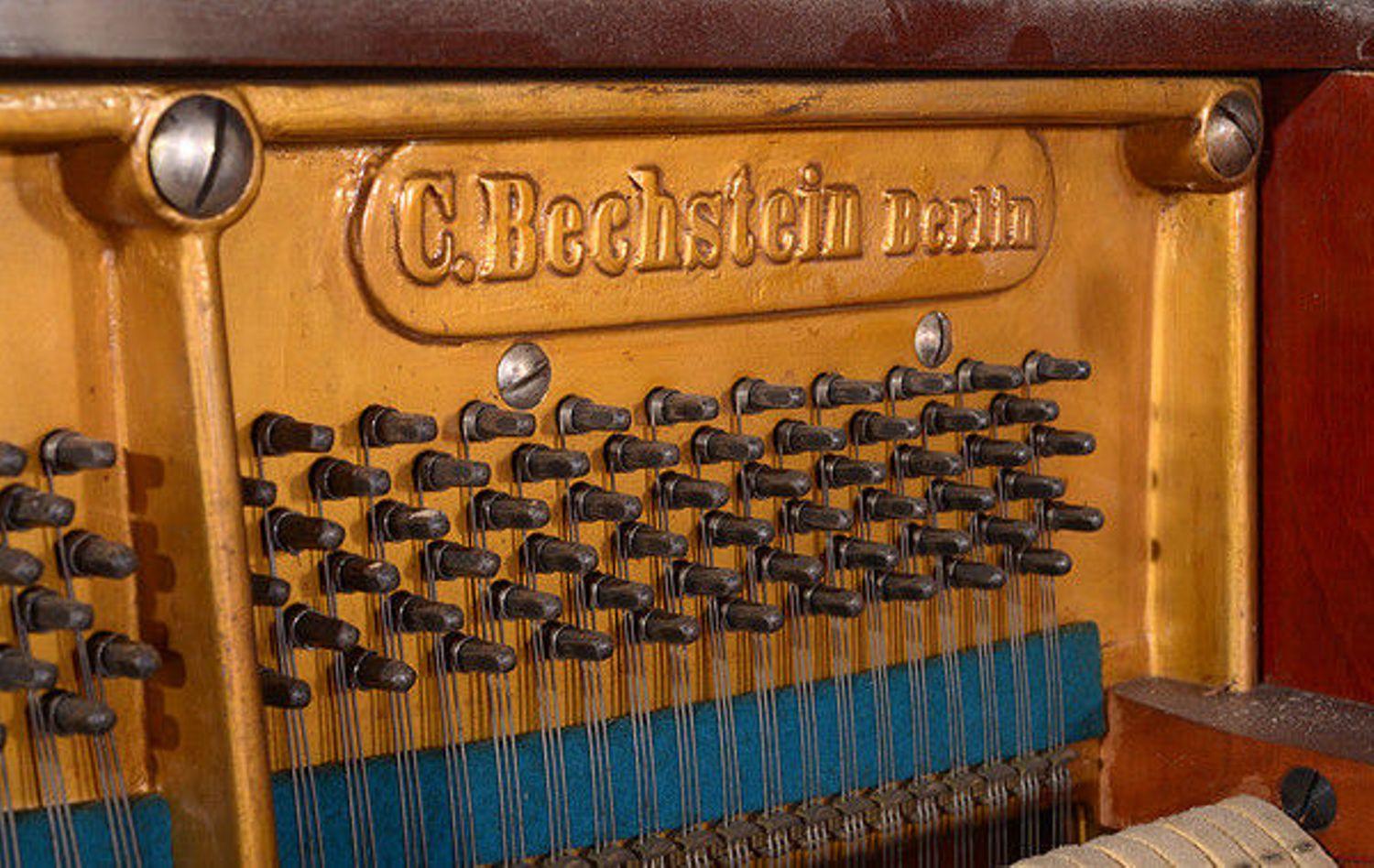 German Early 20th Century Upright Piano Manufactured by C. Bechstein For Sale