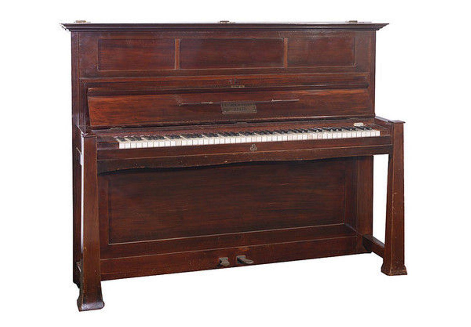 Early 20th Century Upright Piano Manufactured by C. Bechstein For Sale 1