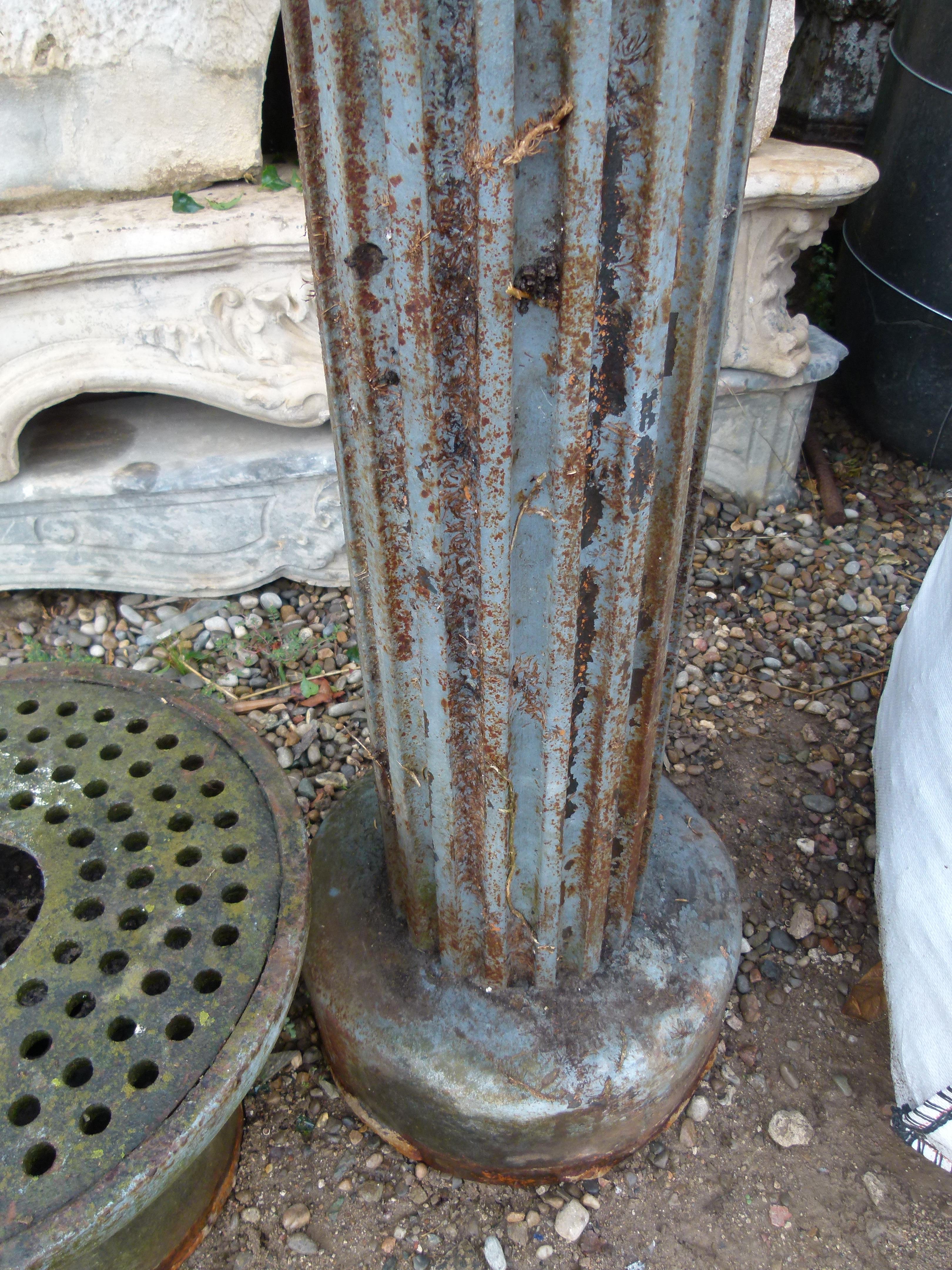 Art Nouveau Early 20th Century Urban Cast Iron Fountain with a Low-Lying Sink For Sale