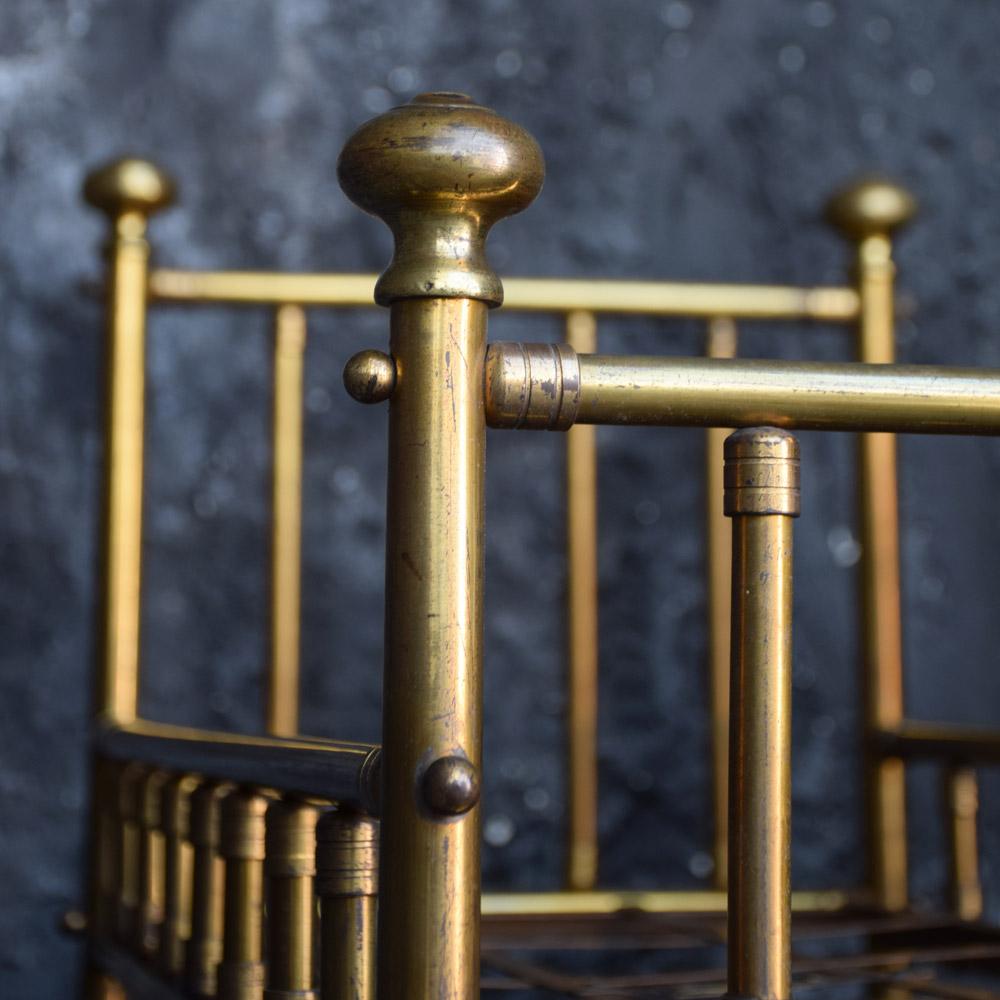 Victorian Early 20th Century Usine La Fontaine Paris Shop Display Brass Bed Sales Model
