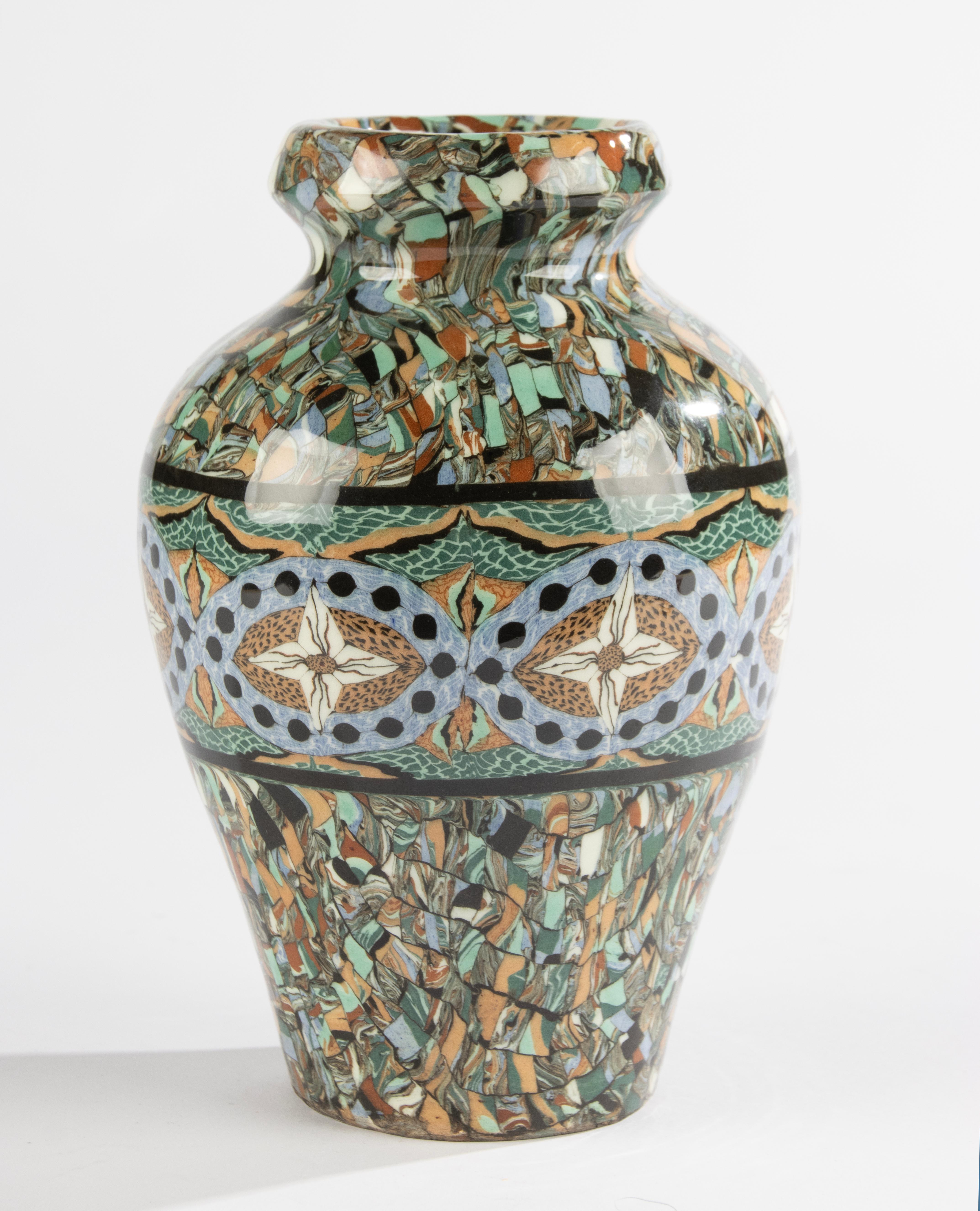 Art déco Vase du début du 20ème siècle - Jean Gerbino pour Vallauris - Céramique - France en vente