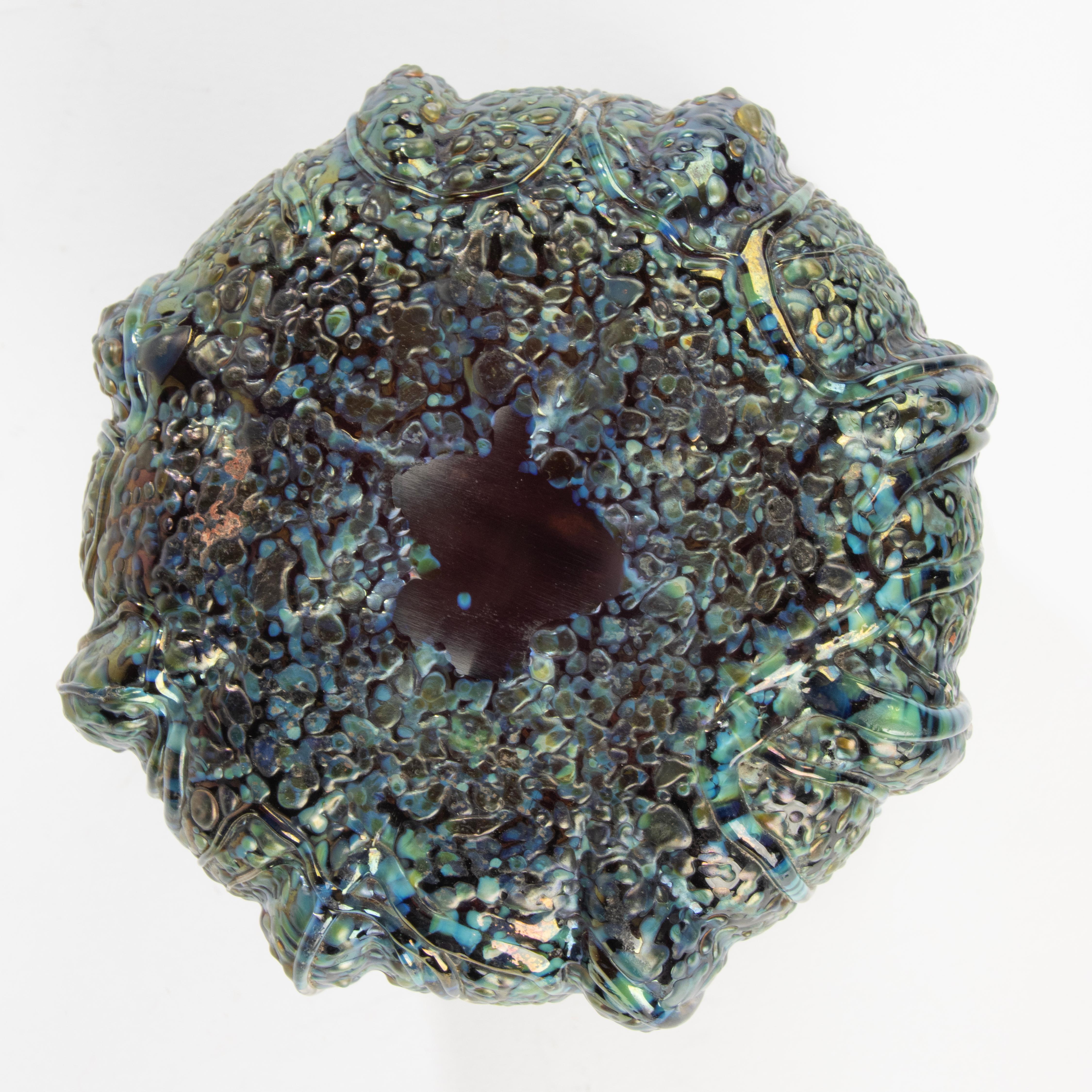 Early 20th Century Vase - Loetz - Iridescent Art Glass - Papillon Texture For Sale 5