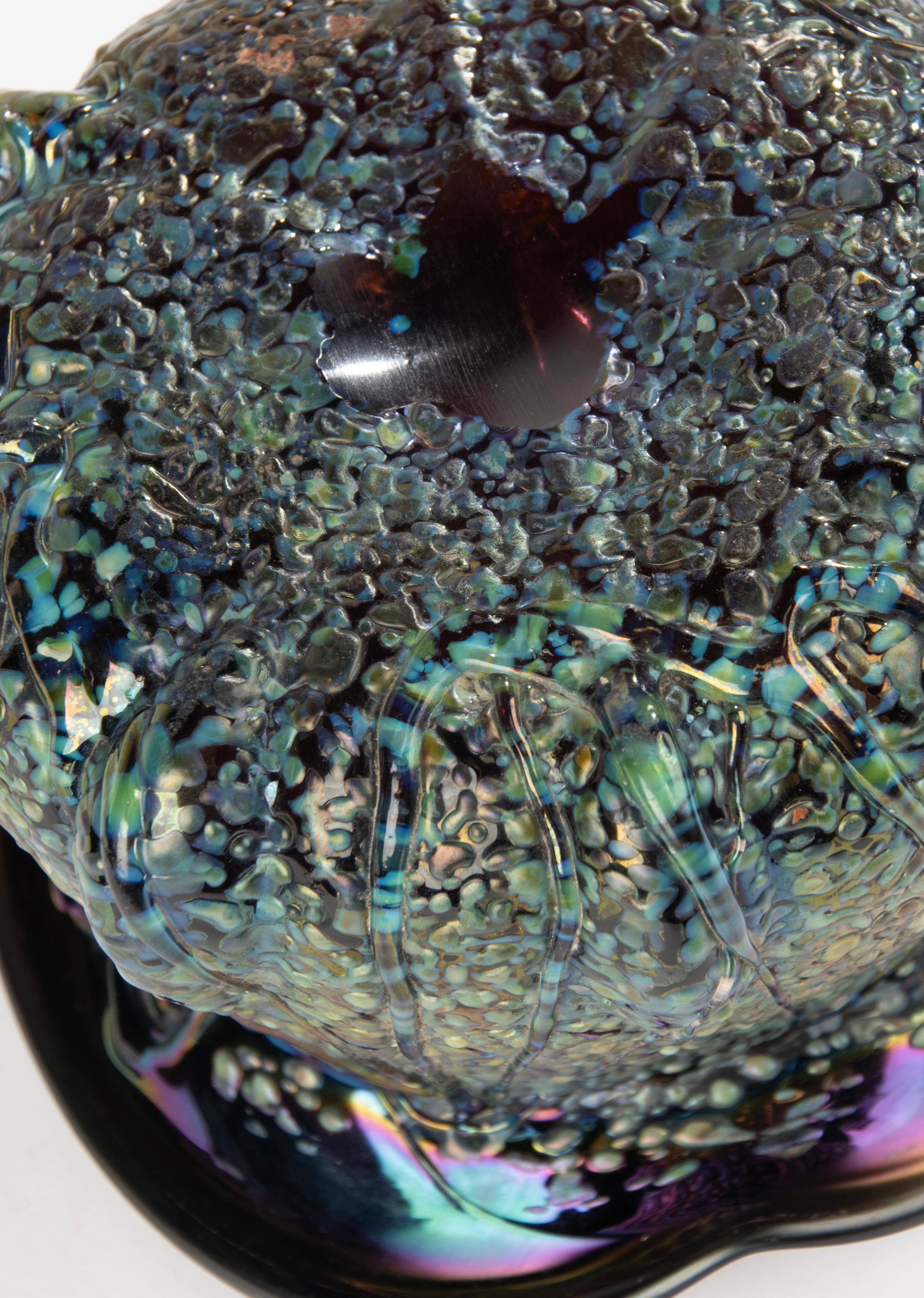 Early 20th Century Vase - Loetz - Iridescent Art Glass - Papillon Texture For Sale 8